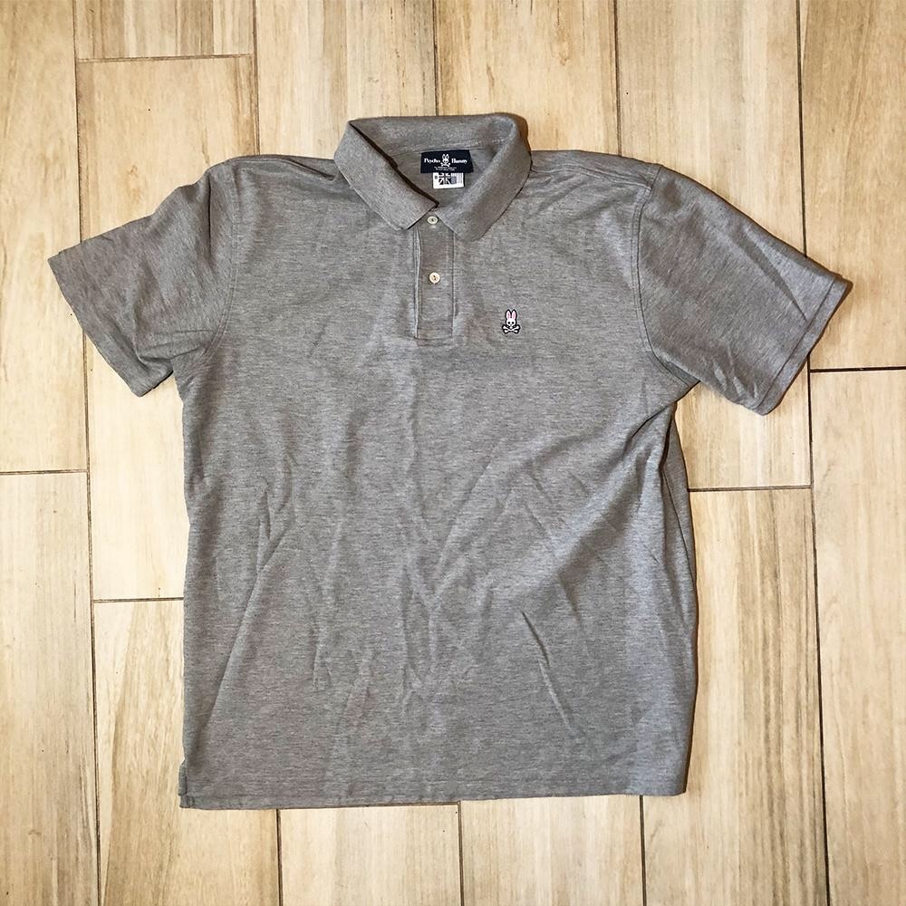 PSYCHO BUNNY - POLO GREY T-SHIRT